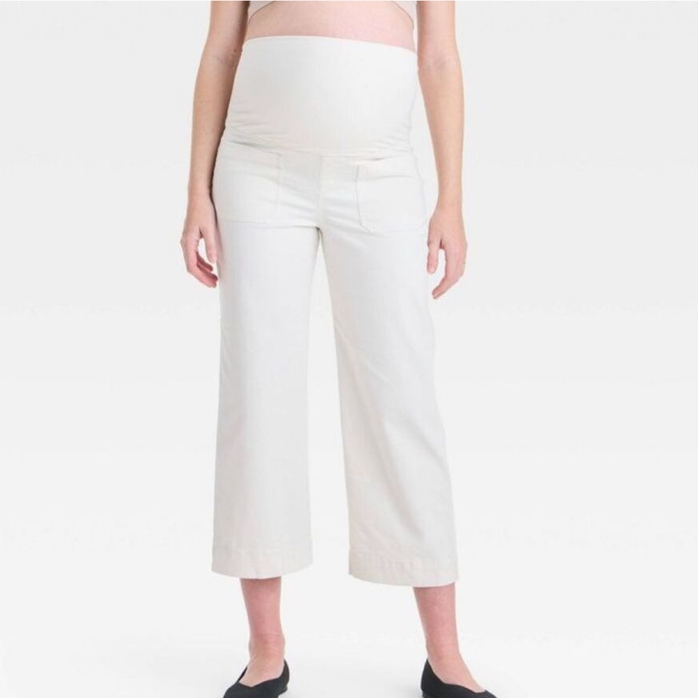 Over Belly High-Rise Wide Leg Maternity Pull-On
Pa Cream - Picture 2 of 6